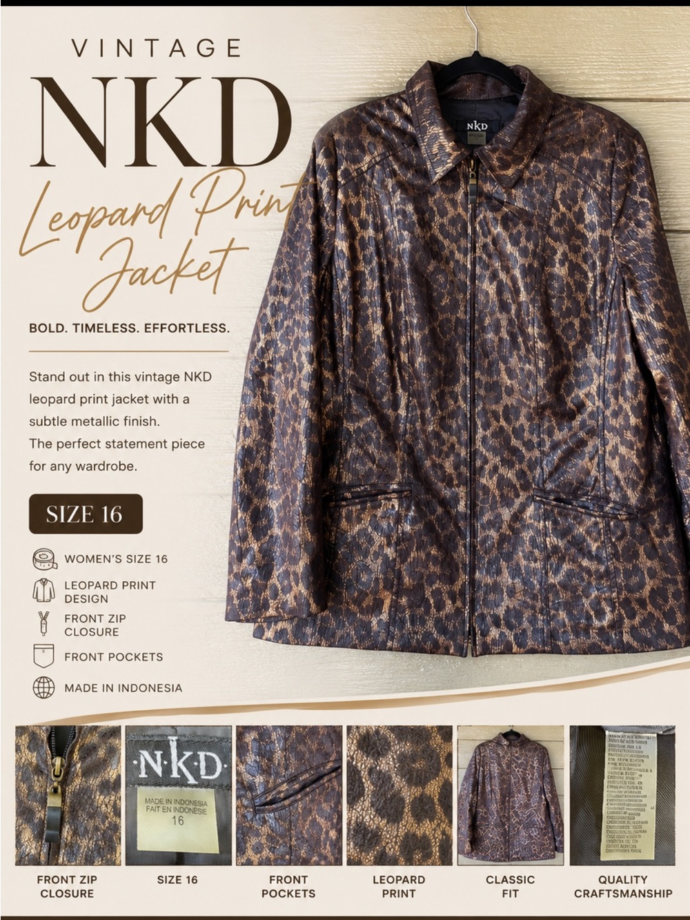Leopard Print Jacket